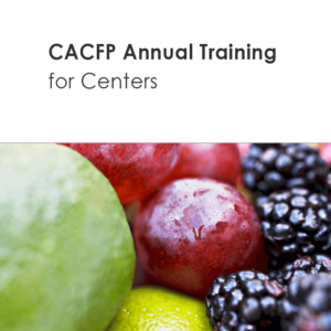 PASA-210 CACFP Annual Training for Centers Course Cover Image